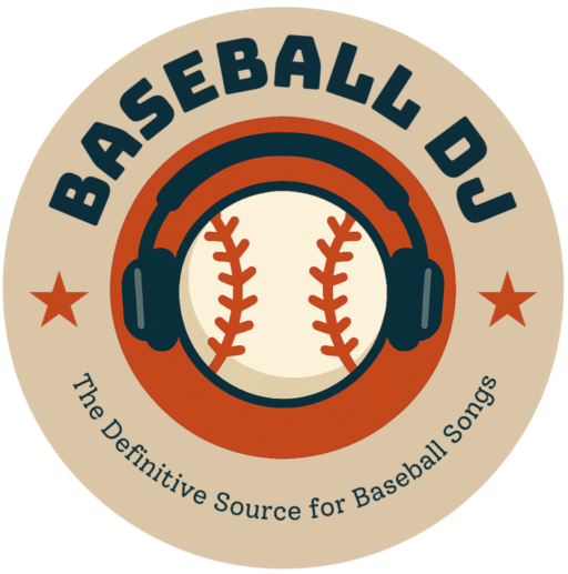 Baseball DJ Logo v2.0 – Emblem Baseball DJ Alternate Logo